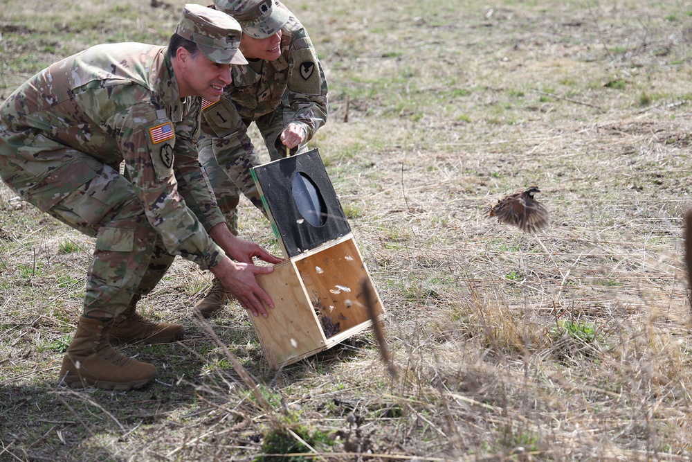 LEAD environmental division postures installation for northern bobwhite quail reintroduction