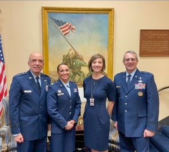 Maj. Merritt poses with HAF surgeon general