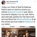 Congressman Bacon tweets about delivery of the Space Force seal to Congress