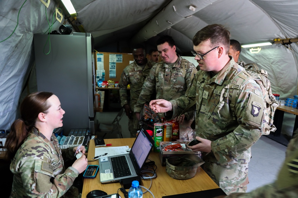 Sustainment Soldiers open post exchange in Karliki Poland