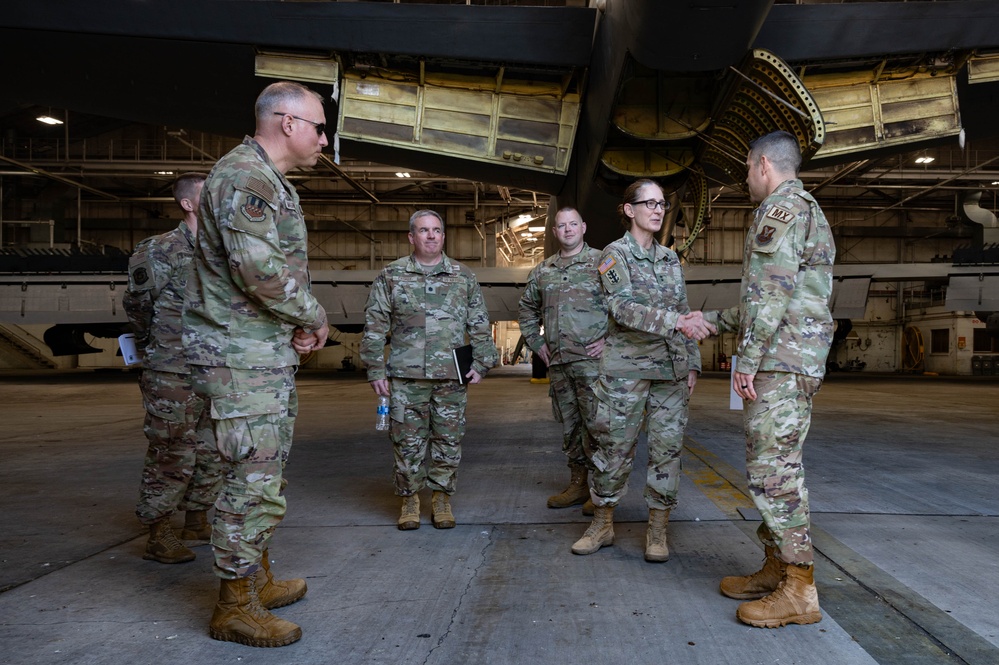 Maj. Gen. Kimberly M. Colloton visits Barksdale Air Force Base