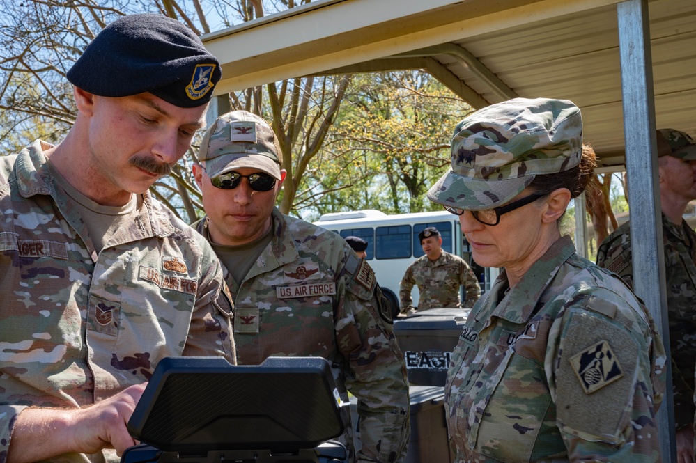 Maj. Gen. Kimberly M. Colloton visits Barksdale Air Force Base