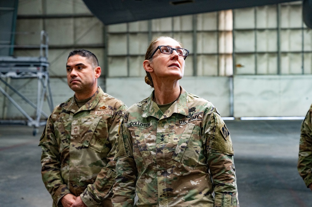 Maj. Gen. Kimberly M. Colloton visits Barksdale Air Force Base