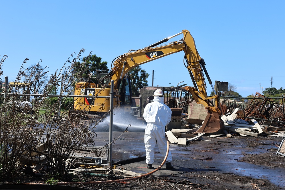 First commercial debris removal in Lahaina