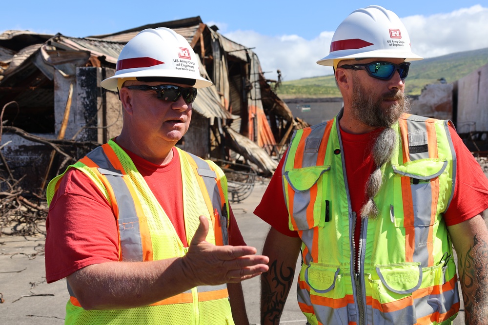 First commercial debris removal in Lahaina