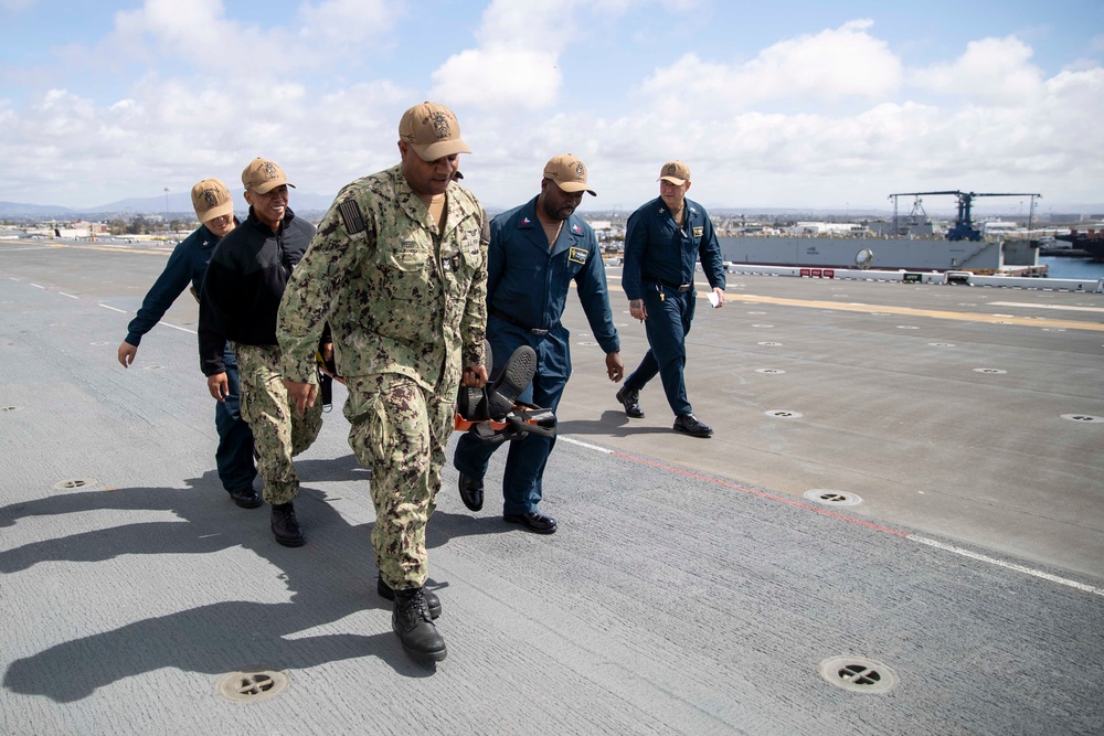 Medical Emergency Drill Aboard USS Tripoli