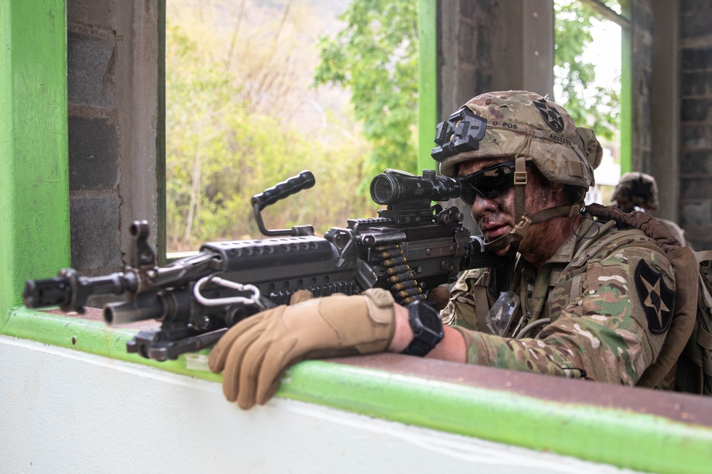 Combined armed forces assault in Thailand