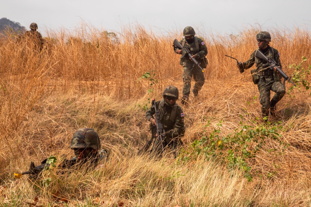 Combined armed forces assault with Royal Thai Army