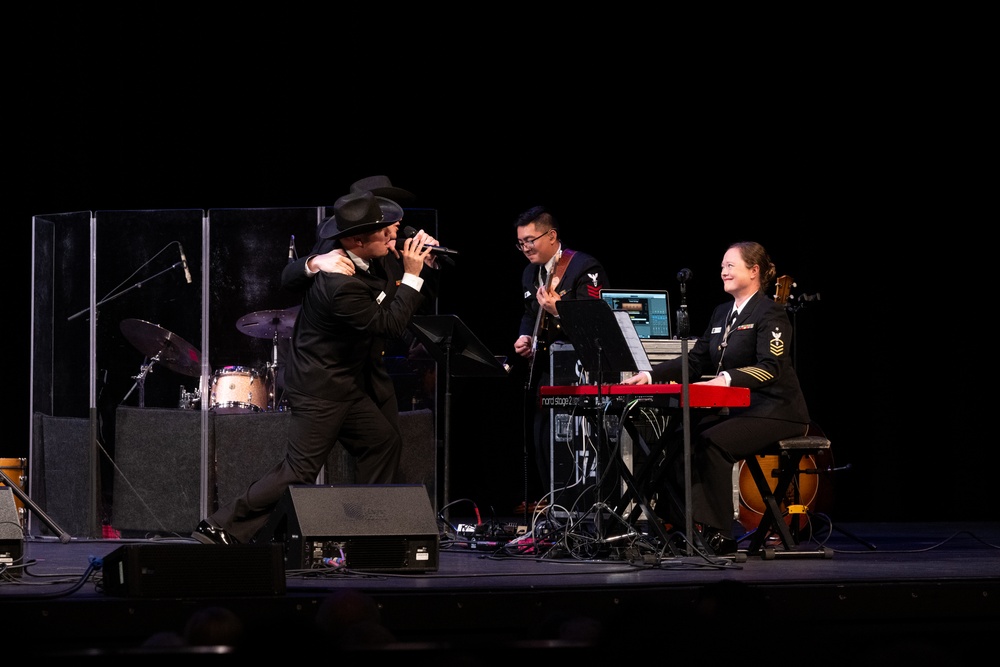 Navy Band Sea Chanters performs in Richardson Texas