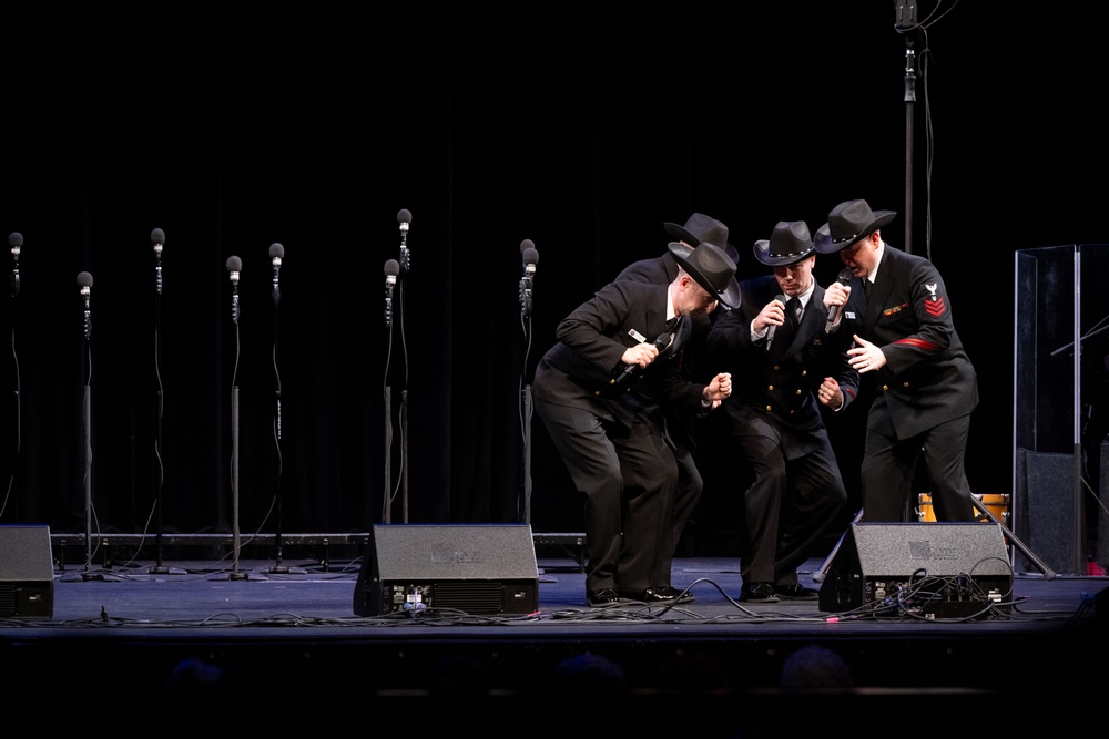 Navy Band Sea Chanters performs in Richardson Texas