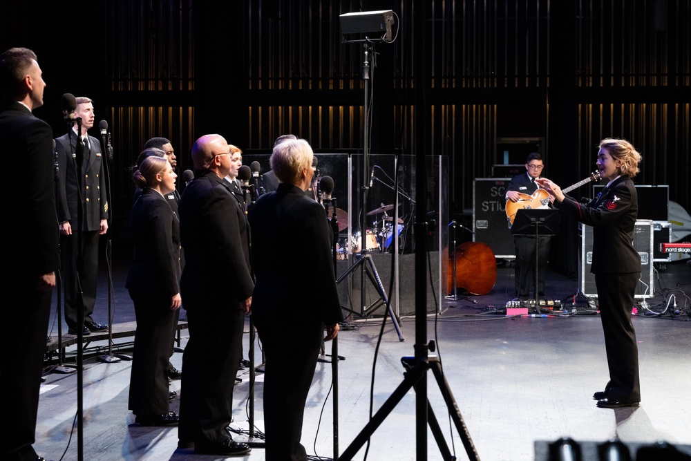 Navy Band Sea Chanters performs in Richardson Texas