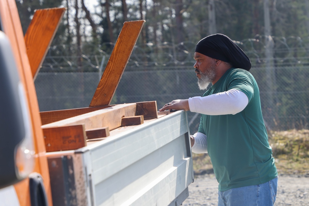 U.S. Army Garrison Bavaria, Camp Management Cell (CMC) helps prepare buildings for incoming soldiers