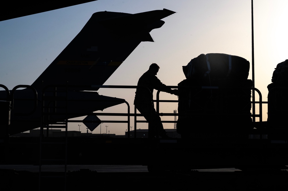 AMC C-17s bolster AFCENT humanitarian aid airdrops to Gaza