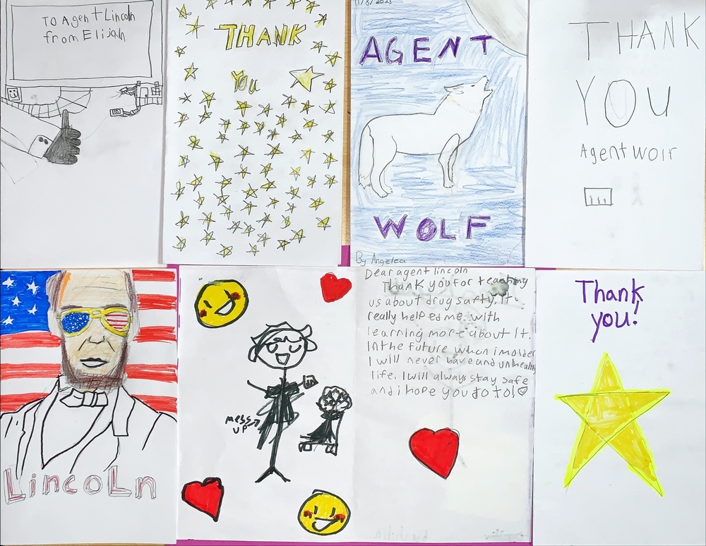 Nezaberg Elementary School Cards of Thanks to Army CID Special Agents