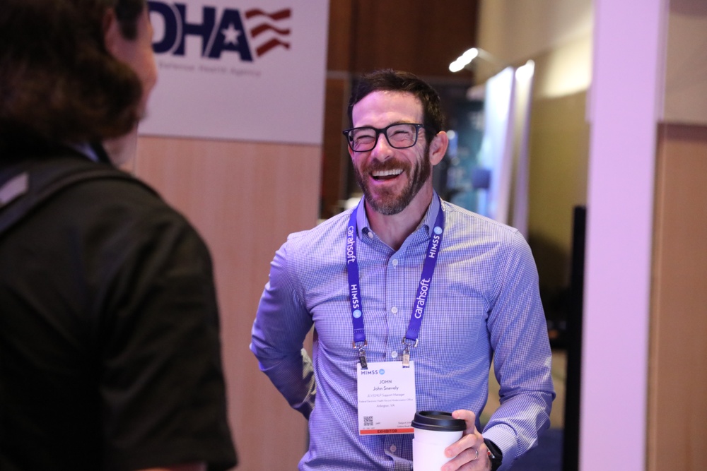 John Snevely Laughs at HIMSS 2024