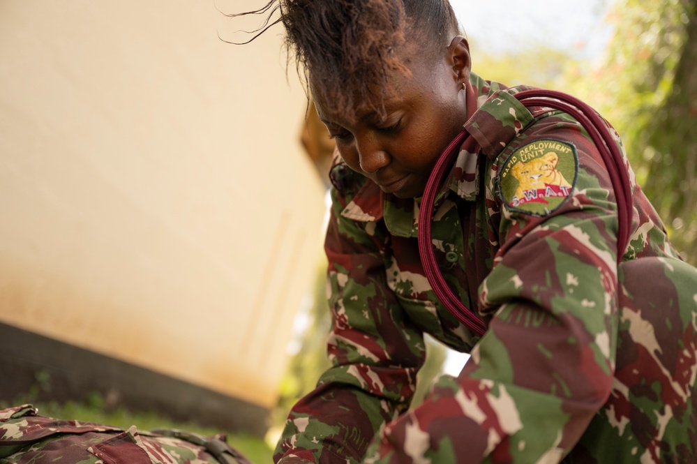 SOCAF trains with Kenyan All-Women SWAT Team