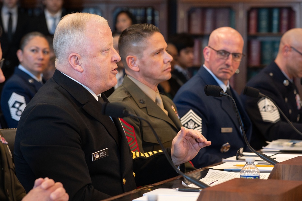 MCPON James Honea Testifies Before HAC-M