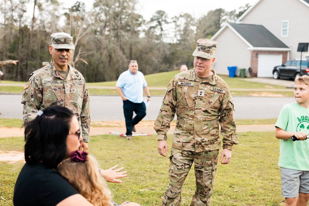 Walking town hall brings leadership to the front porch