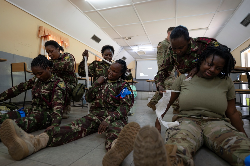 SOCAF trains with Kenyan All-Women SWAT Team