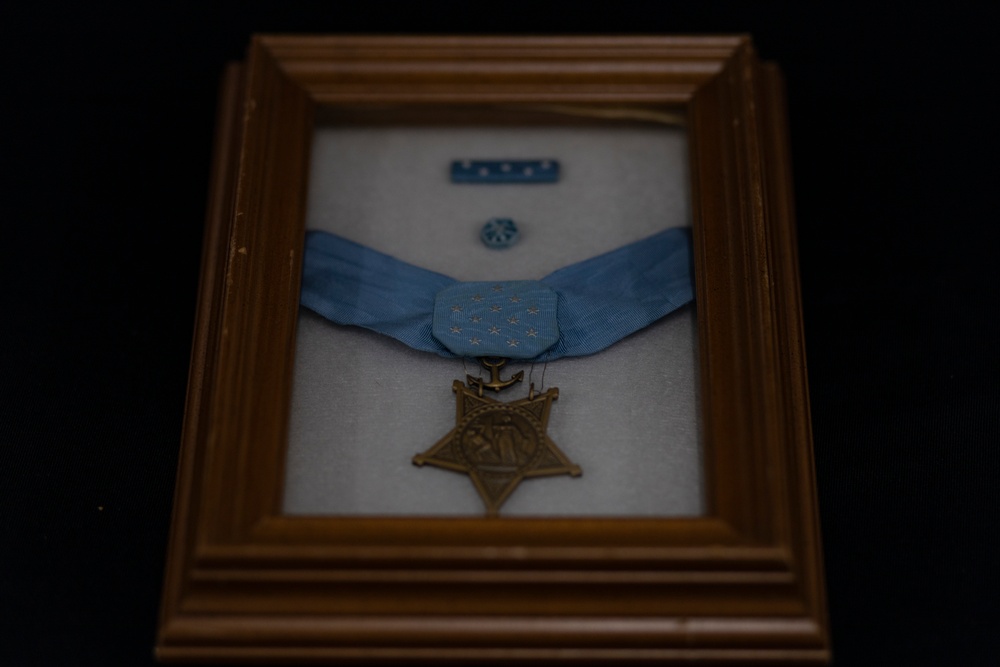 Medal of Honor Recipient Corporal John Fardy is Honored by Leo High School in Chicago, Illinois.