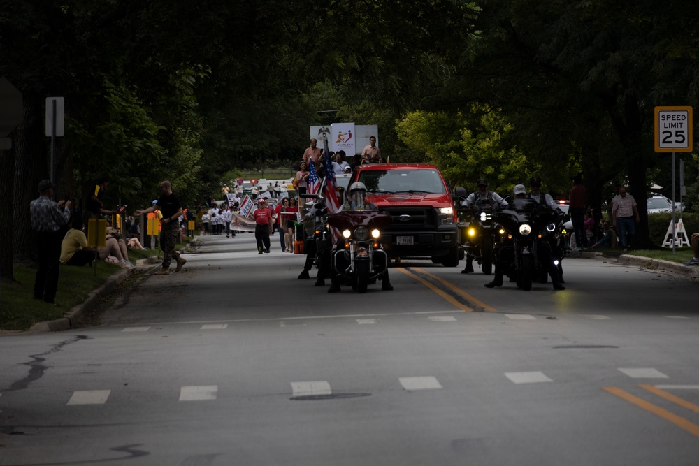 Marines of Recruiting Station Chicago Participate in the India Day Parade in Naperville, Illinois