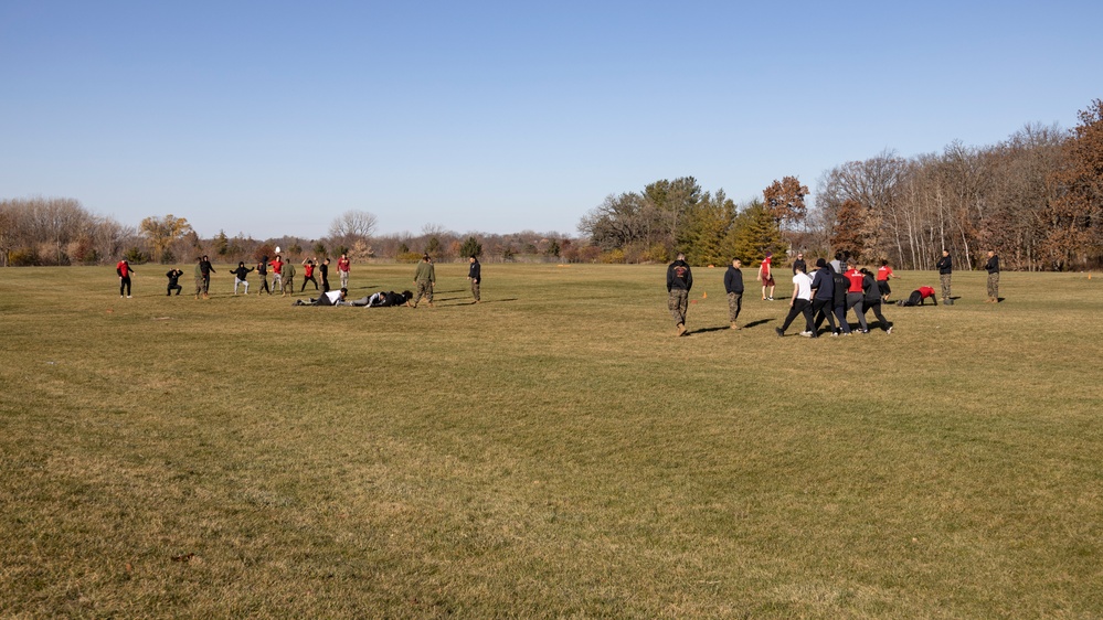 Marines of Recruiting Station Chicago Conduct Monthly Pool Function