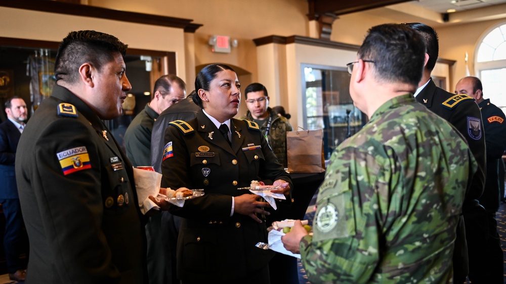 Inter-American Defense College Welcomes Latin American Police Attachés for Institutional Visit