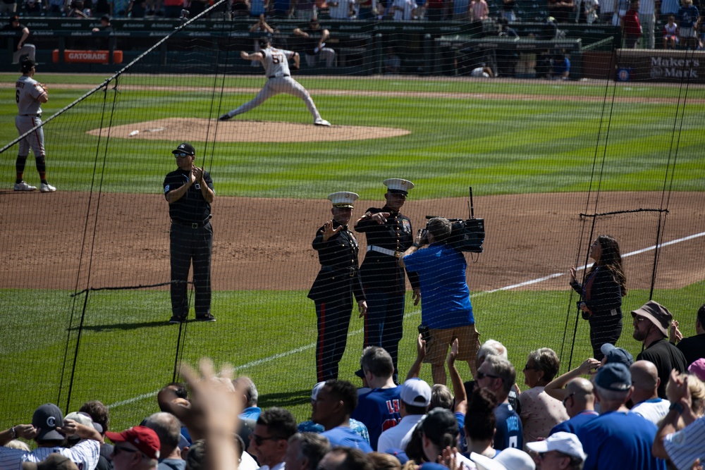 Chicago Cubs Honors the Command of Recruiting Station Chicago