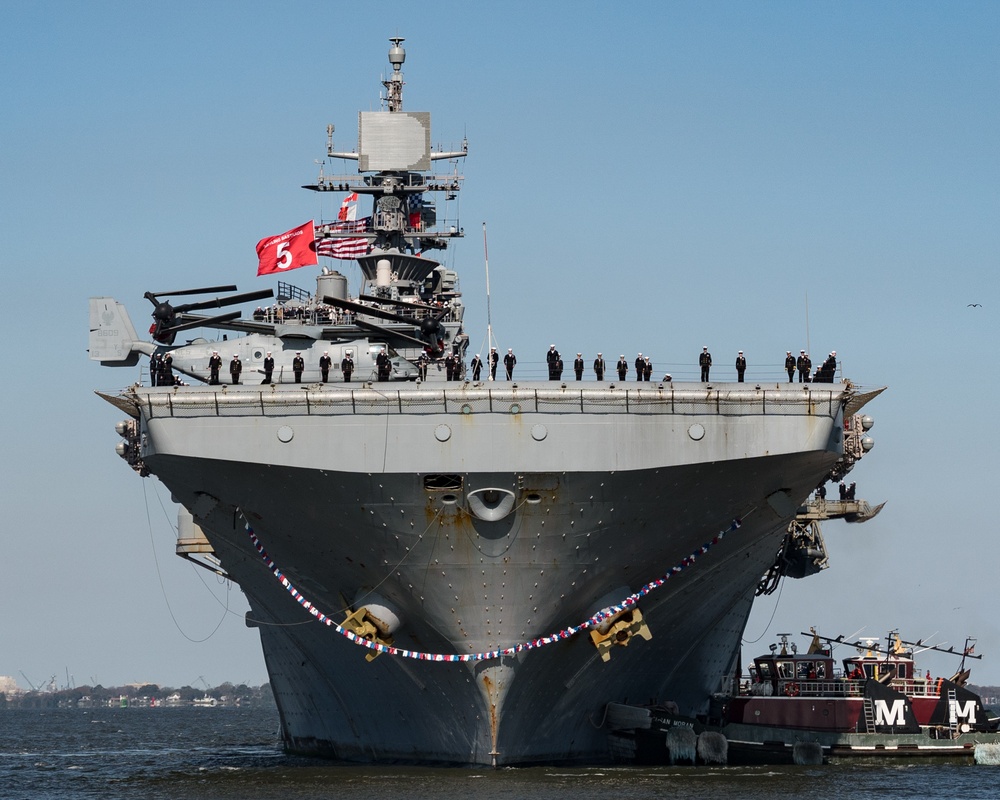 USS Bataan Returns to Naval Station Norfolk