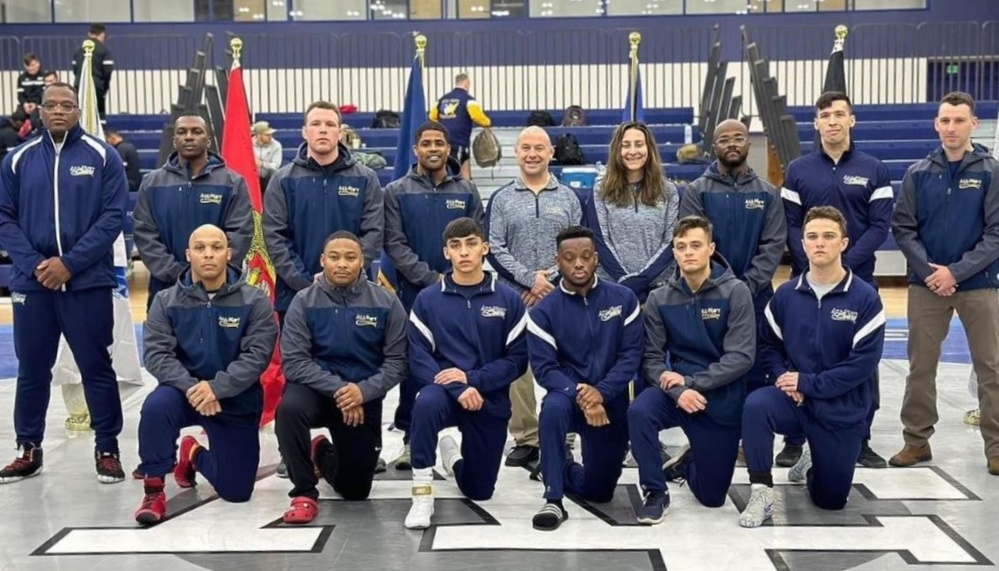 NWS Sailor competes as part of All Navy Wrestling Team