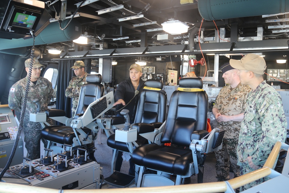 Expeditionary Warfare Training Group Pacific International Students onboard USS Savannah (LCS 28)