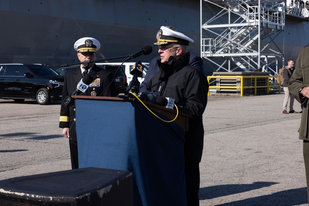 USS Bataan and the 26th Marine Expeditionary Unit (Special Operations Capable) Returns to Naval Station Norfolk