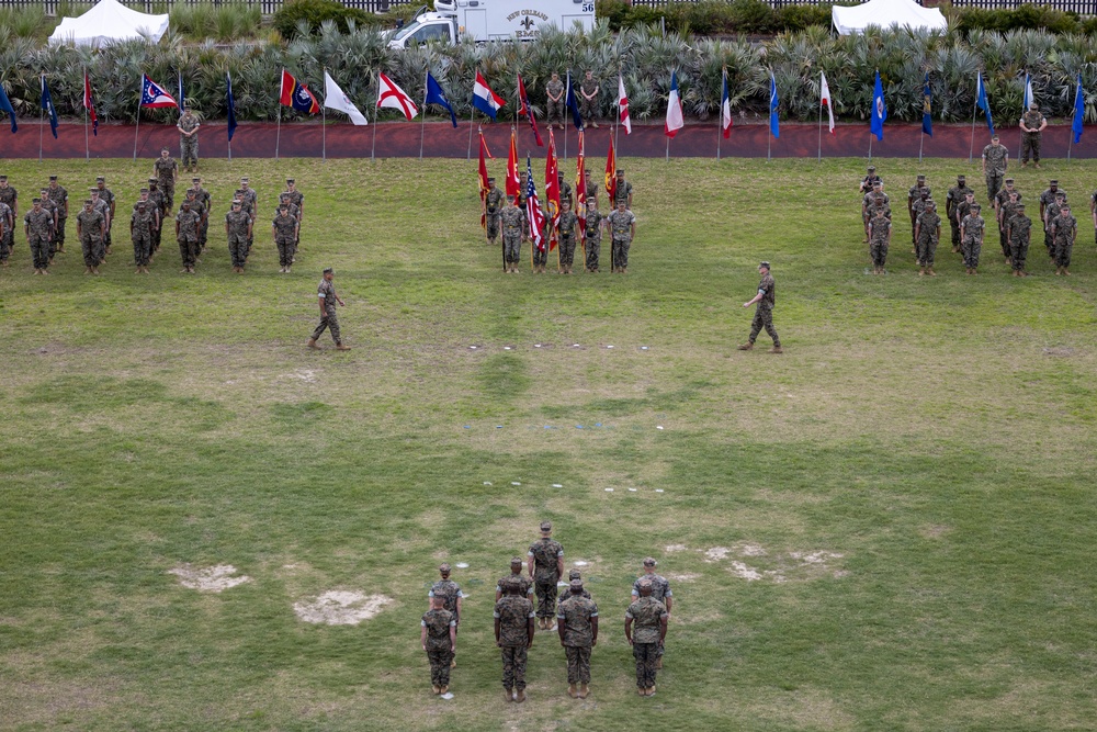 Marine Forces Reserve and Marine Forces South host change of command ceremony