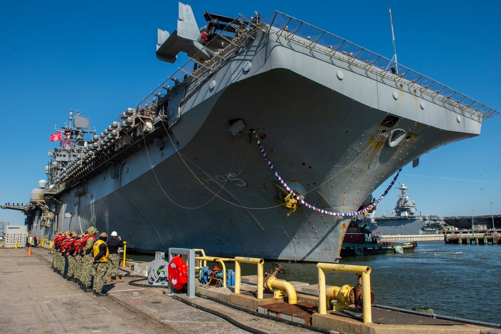 USS Bataan Returns to Naval Station Norfolk