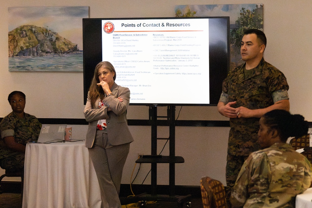 Marine Corps Installations Command Food Service Town Hall meeting