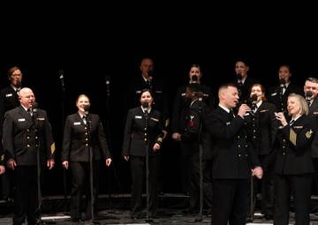 Navy Band Sea Chanters performs in Grand Prairie Texas