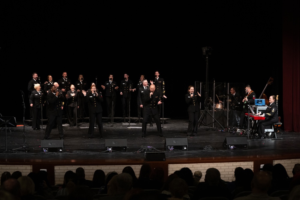 Navy Band Sea Chanters performs in Grand Prairie Texas