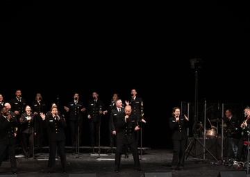 Navy Band Sea Chanters performs in Grand Prairie Texas
