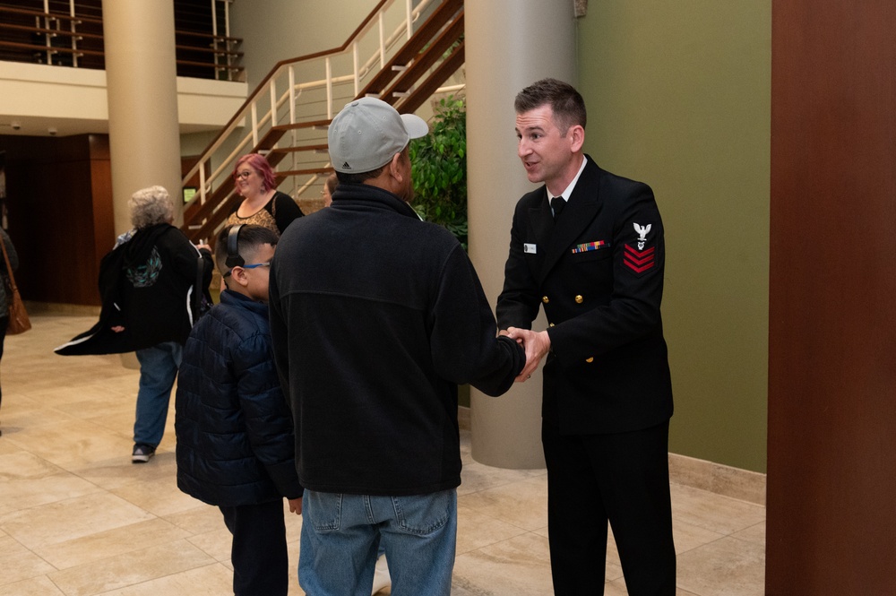 Navy Band Sea Chanters performs in Grand Prairie Texas