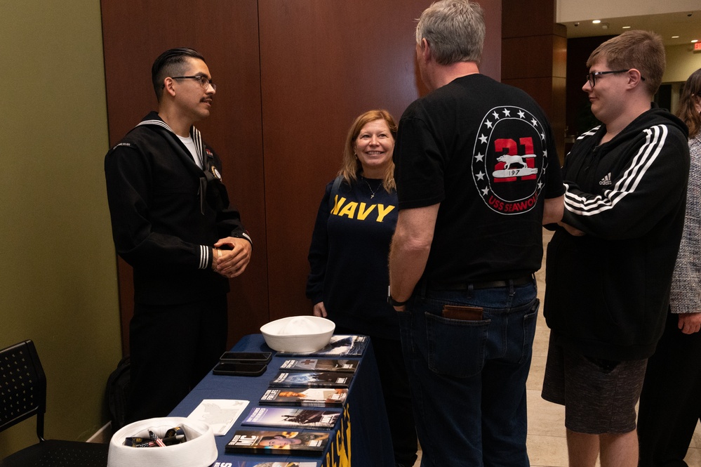 Navy Band Sea Chanters performs in Grand Prairie Texas