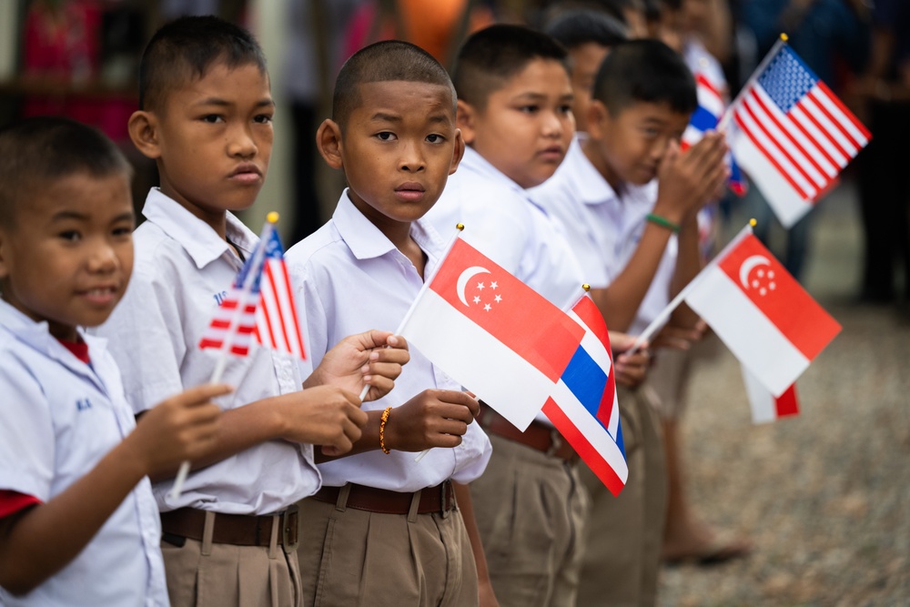 Cope Tiger participants visit local school in Thailand