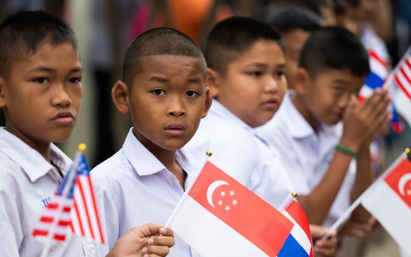Cope Tiger participants visit local school in Thailand