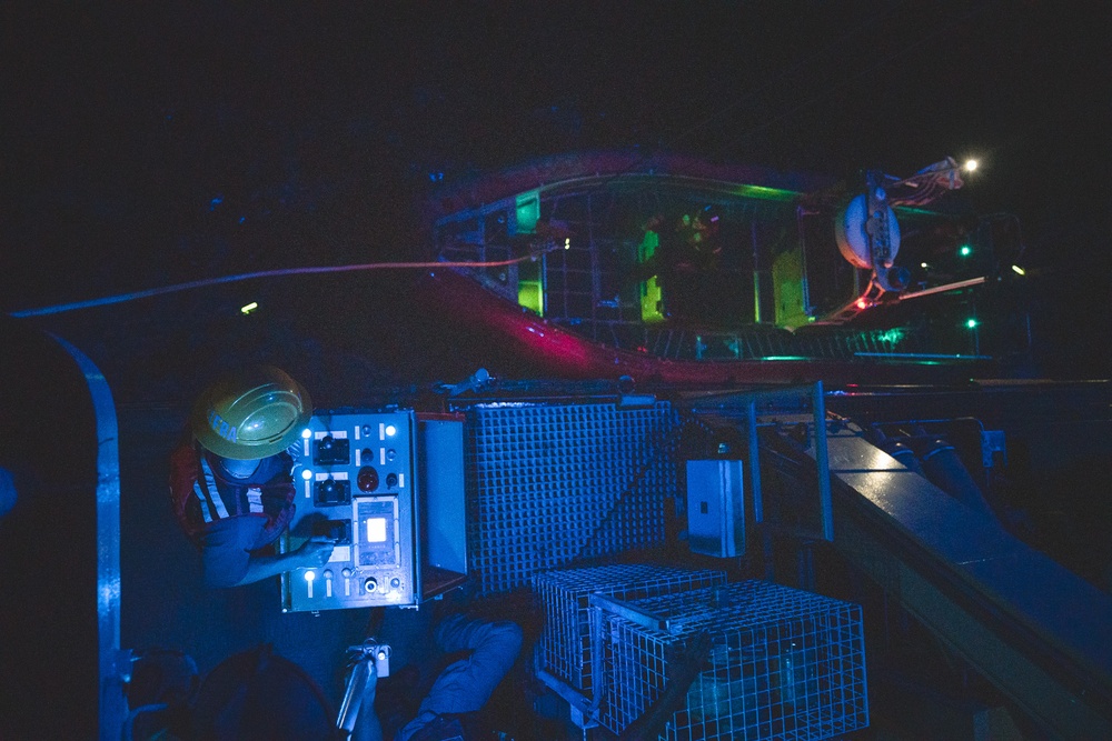 U.S. Coast Guard Cutter Harriet Lane conducts small boat ops in Coral Sea