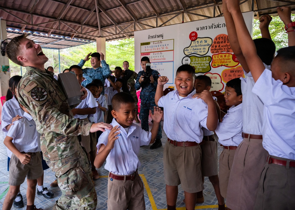 Cope Tiger participants visit local school in Thailand