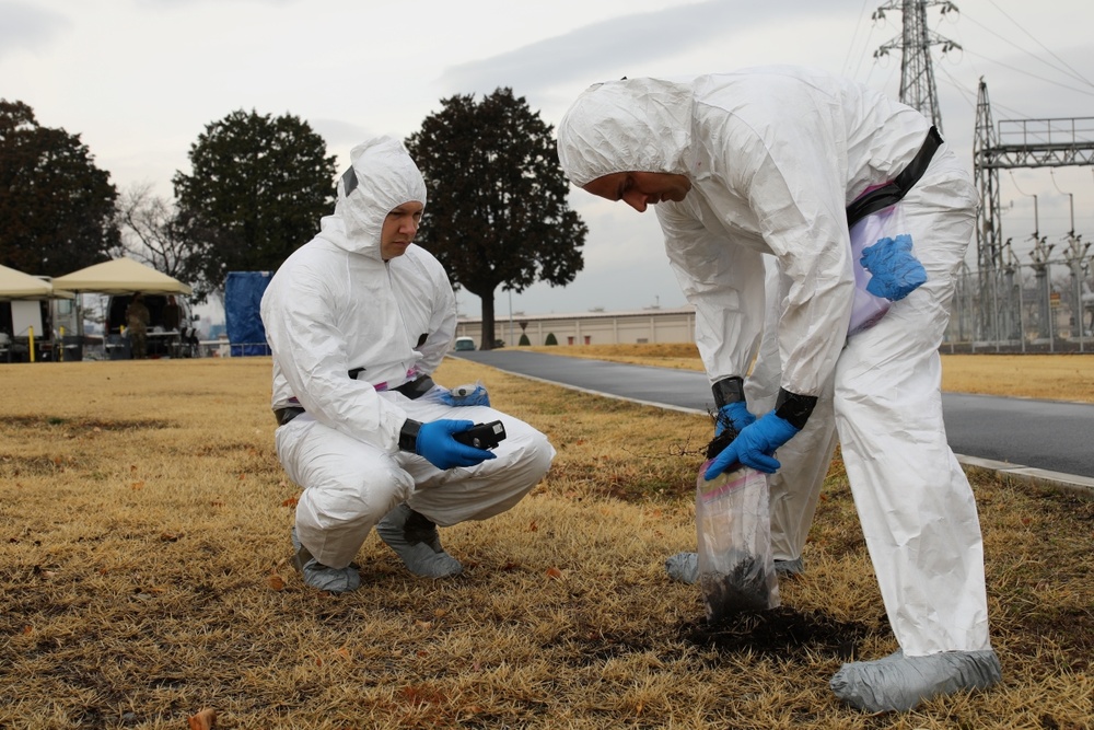 Public Health Command–Pacific’s radiological advisory medical team tests its skills during Sagami General Depot exercise