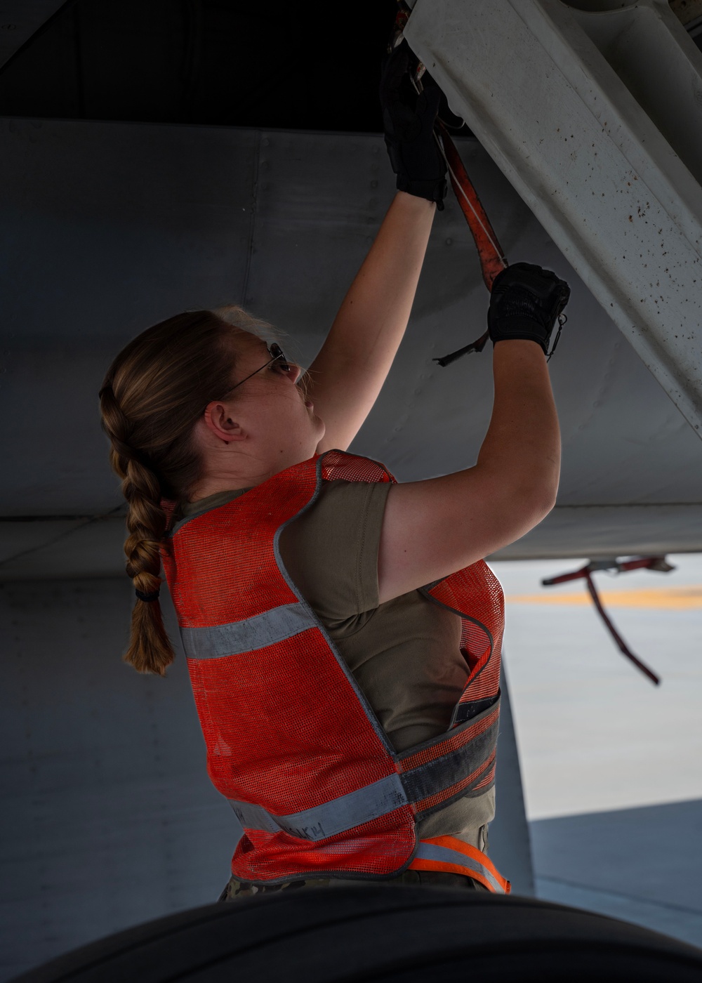 Airmen in aircraft maintenance