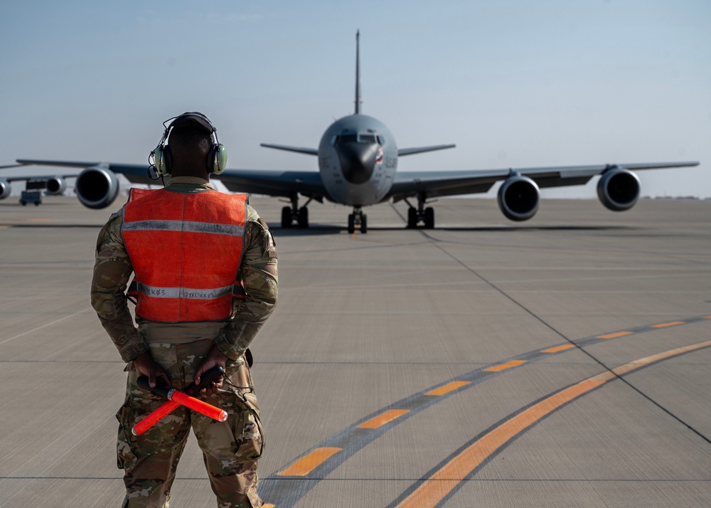 Airmen in aircraft maintenance