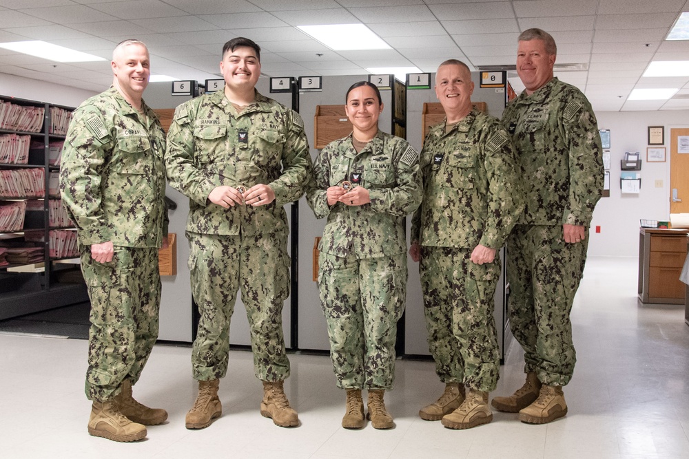 Cherry Point Sailors Recognized for Assisting Fellow Sailor