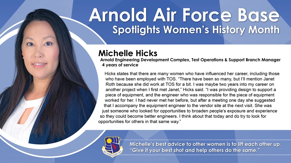 Arnold Air Force Base spotlights Women’s History Month: Michelle Hicks