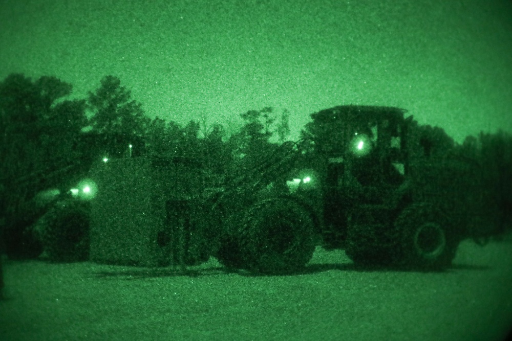 2nd Distribution Support Battalion Night TRAM Vehicle Training